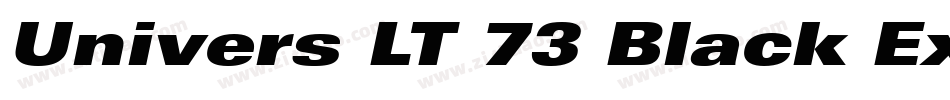 Univers LT 73 Black Extended字体转换